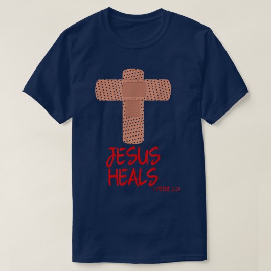 JESUS HEALS Christlich Cross Nururie Mama Frauen E T-Shirt (Design vorne)
