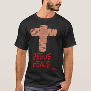 JESUS HEALS Christlich Cross Nururie Mama Frauen E T-Shirt