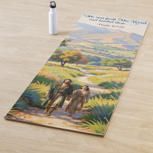 Jesus Heals Exercise Mat Yogamatte (Beispiel)