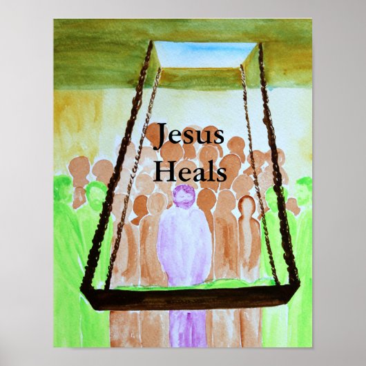 Jesus Heals Poster (Vorne)