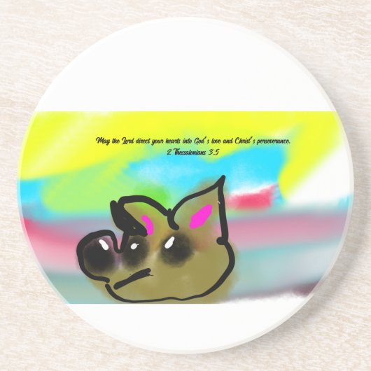 jesus heart getränkeuntersetzer (Vorne)