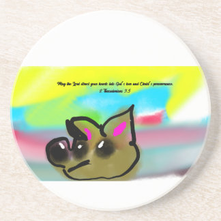 jesus heart getränkeuntersetzer