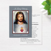 Jesus Heart katholische Beerdigung Gedenkkarte Hei (Schreibtisch)