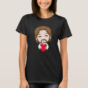 Jesus Heart Valentinstag Cool Christ Liebe Christu T-Shirt