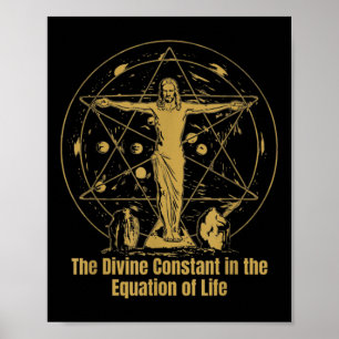 Jesus Heilige Geometrie - Heilige Errettung Christ Poster