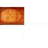 Jesus Heilige Gesicht Shroud Manoppello Linen Tuch Stoff (Kachel)