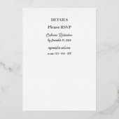 Jesus heilige Herz katholische Foil Einladung (Rückseite)