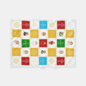 Jesus, Heilige und Engel Fleecedecke (Vorderseite (Horizontal))