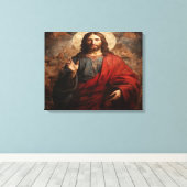 Jesus heiliges Herz Feierlichkeit des heiligsten Leinwanddruck (Insitu (Holzboden))