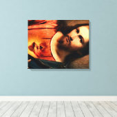 Jesus - Heiliges Herz Leinwanddruck (Insitu (Holzboden))