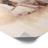 Jesus heilt die blutende Frau - Minimalistischer W Poster (Ecke)