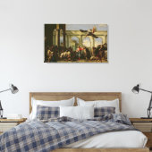 Jesus heilt die Lähmung am Pool Leinwanddruck (Insitu (Schlafzimmer))