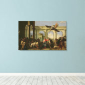 Jesus heilt die Lähmung am Pool Leinwanddruck (Insitu (Holzboden))