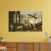 Jesus heilt die Lähmung am Pool Leinwanddruck (Insitu (Wohnzimmer))