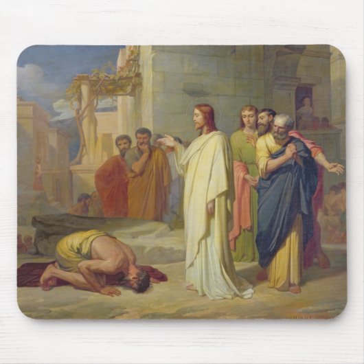 Jesus heilt die Linke, 1864 Mousepad (Vorne)