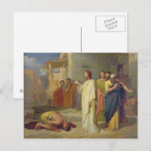 Jesus heilt die Linke, 1864 Postkarte (Vorne/Hinten)