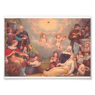 Jesus heilt eine biblische Geschichte Fotodruck