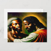 Jesus heilt eine Blinde Mann II Postkarte (Vorne/Hinten)