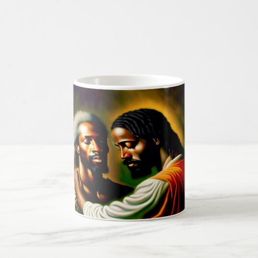 Jesus heilt eine Blinde Mensch-II-Kaffee-Tasse Kaffeetasse (Mittel)