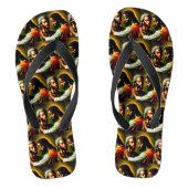 Jesus heilt einen Blinden Mann II Flip Flops Badesandalen (Fußbett)