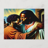 Jesus heilt einen Blinden Mann Postcard Postkarte (Vorderseite)