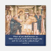 Jesus heilt MAn mit Dropsy - Magnet (Vorne)