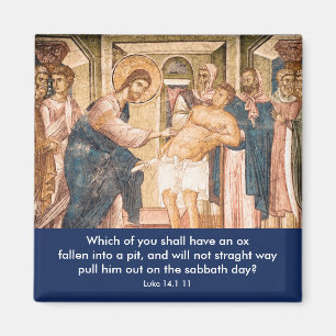 Jesus heilt Mann mit Wassersucht - Magneten Magnet