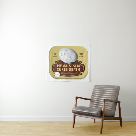 Jesus heilt Pille - Christlicher religiöser Glaube Wandteppich (Beispiel (Horizontal))