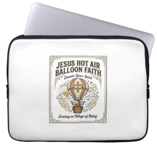 Jesus Heißluftballon Glaube Jesus Heißluftballon  Laptopschutzhülle