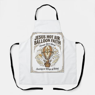 Jesus Heißluftballon Glaube Jesus Heißluftballon  Schürze