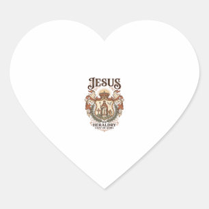 Jesus Heraldik Wappen Jesus Heraldik Wappen Jesu Herz-Aufkleber