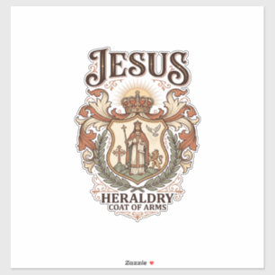 Jesus Heraldik Wappen Jesus Heraldik Wappen Jesus  Aufkleber