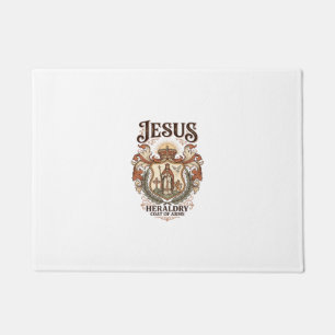 Jesus Heraldik Wappen Jesus Heraldik Wappen Jesus  Fußmatte