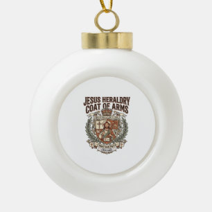 Jesus Heraldik Wappen Jesus Heraldik Wappen Jesus  Keramik Kugel-Ornament