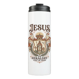 Jesus Heraldik Wappen Jesus Heraldik Wappen Jesus  Thermosbecher