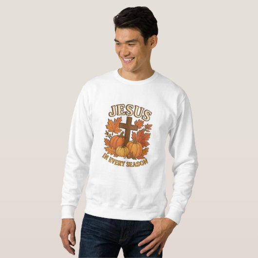 Jesus - Herbst - Christlich Sweatshirt (Vorne ganz)
