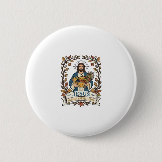 Jesus Herbsternte Glaube Jesus Herbsternte Ch Button (Vorderseite)
