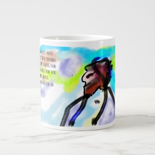 jesus here Jumbo-Tasse (Vorderseite)