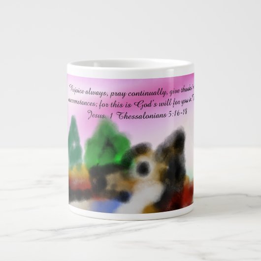 jesus here  Jumbo-Tasse (Vorderseite)