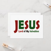 JESUS: Herr der Erlösung Karte (Vorderseite/Rückseite Beispiel)