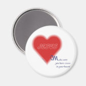 Jesus-Herz Magnet (Vorderseite/Rückseite)