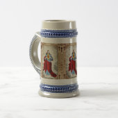 Jesus-Herz Stein Bierglas (Vorderseite Links)
