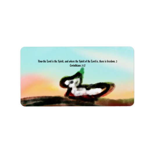 Jesus hier adressaufkleber (Vorne)