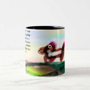 Jesus hier bei uns zweifarbige tasse