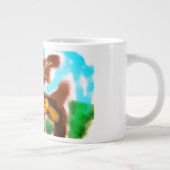 Jesus hier Freude Jumbo-Tasse (Rechts)