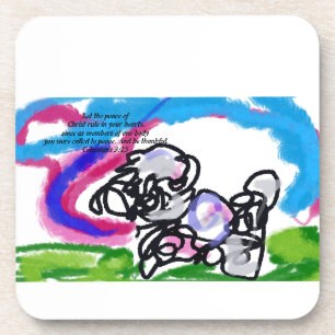 Jesus hier getränkeuntersetzer