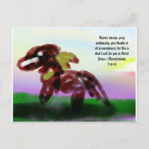 Jesus hier heilig postkarte