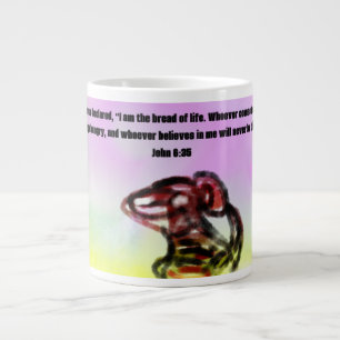 Jesus hier Jumbo-Tasse