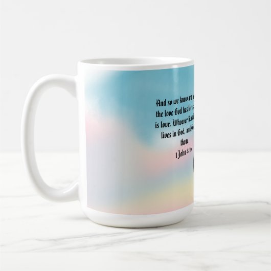 Jesus hier kaffeetasse (Links)