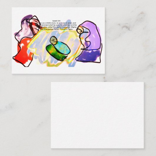 Jesus hier mitteilungskarte (Vorne/Hinten)